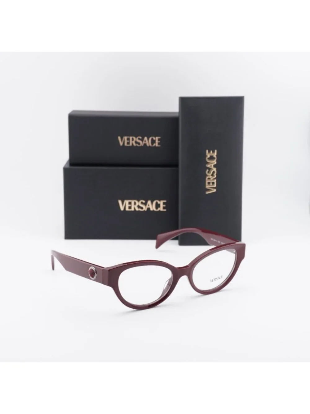 Versace VE3361U 5487 Cat Eye Eyeglasses 53mm - Bordeaux 53mm
